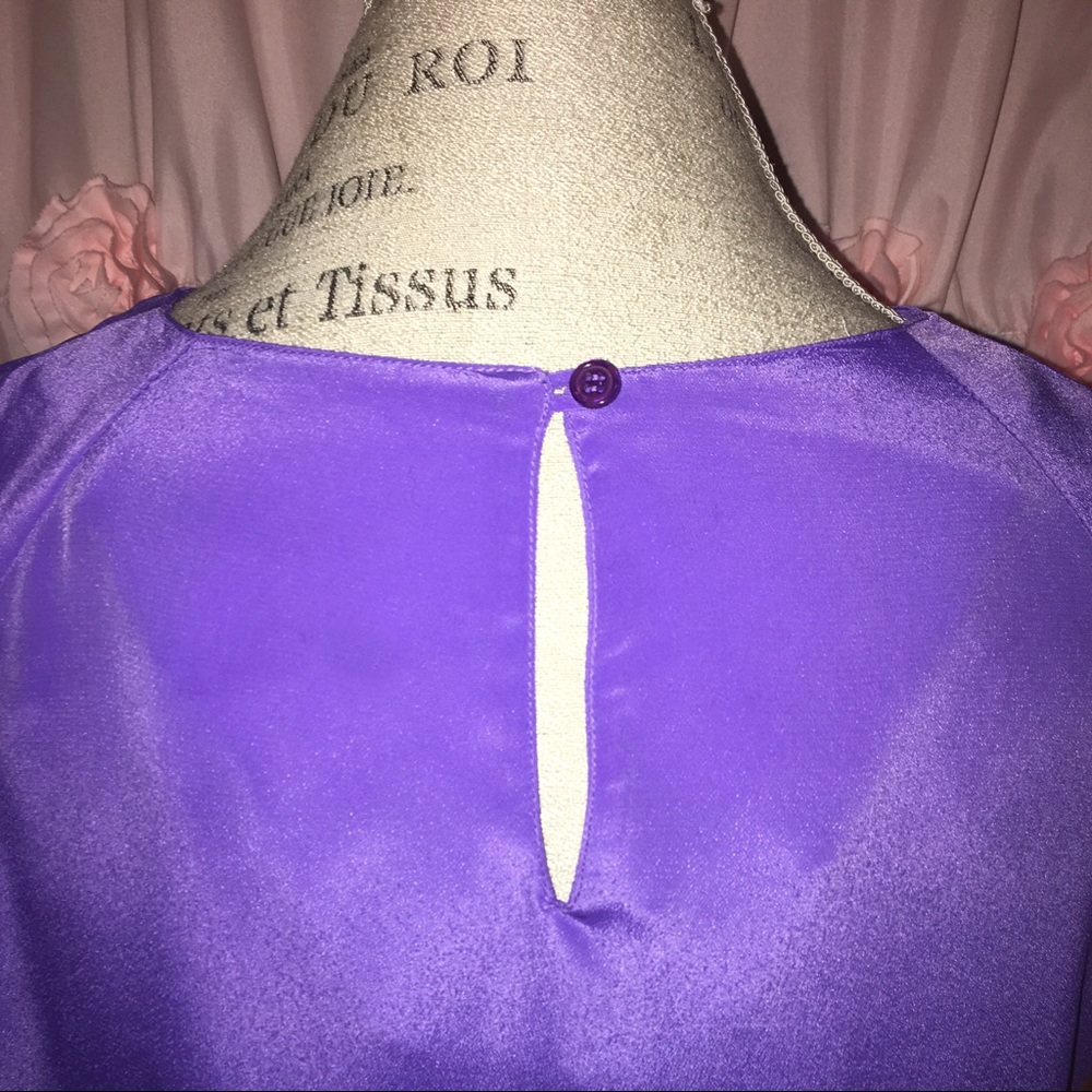 Petite Purple Blouse - Picture 4 of 6